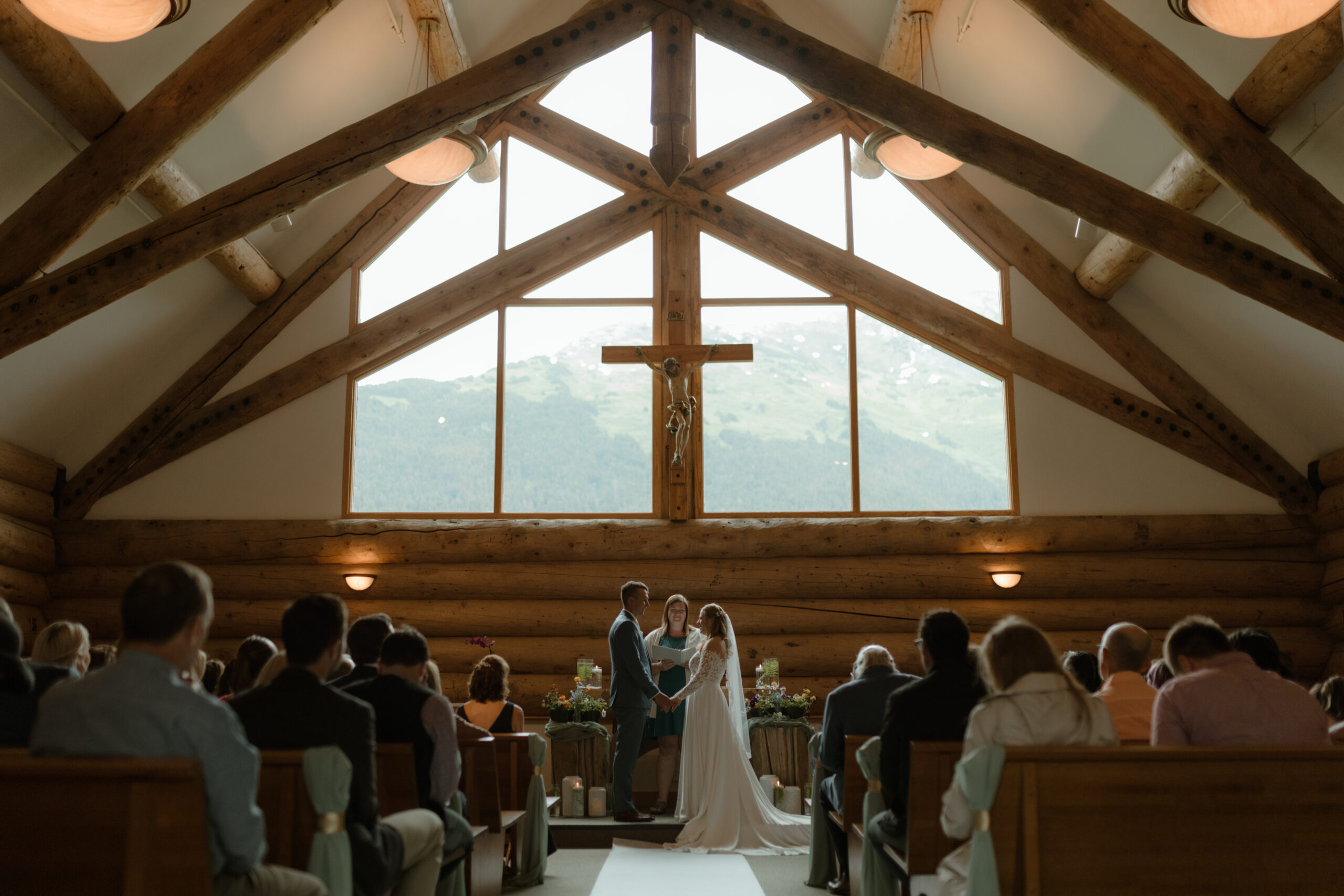 Our Lady Of The Snows Chapel Wedding Girdwood Alaska