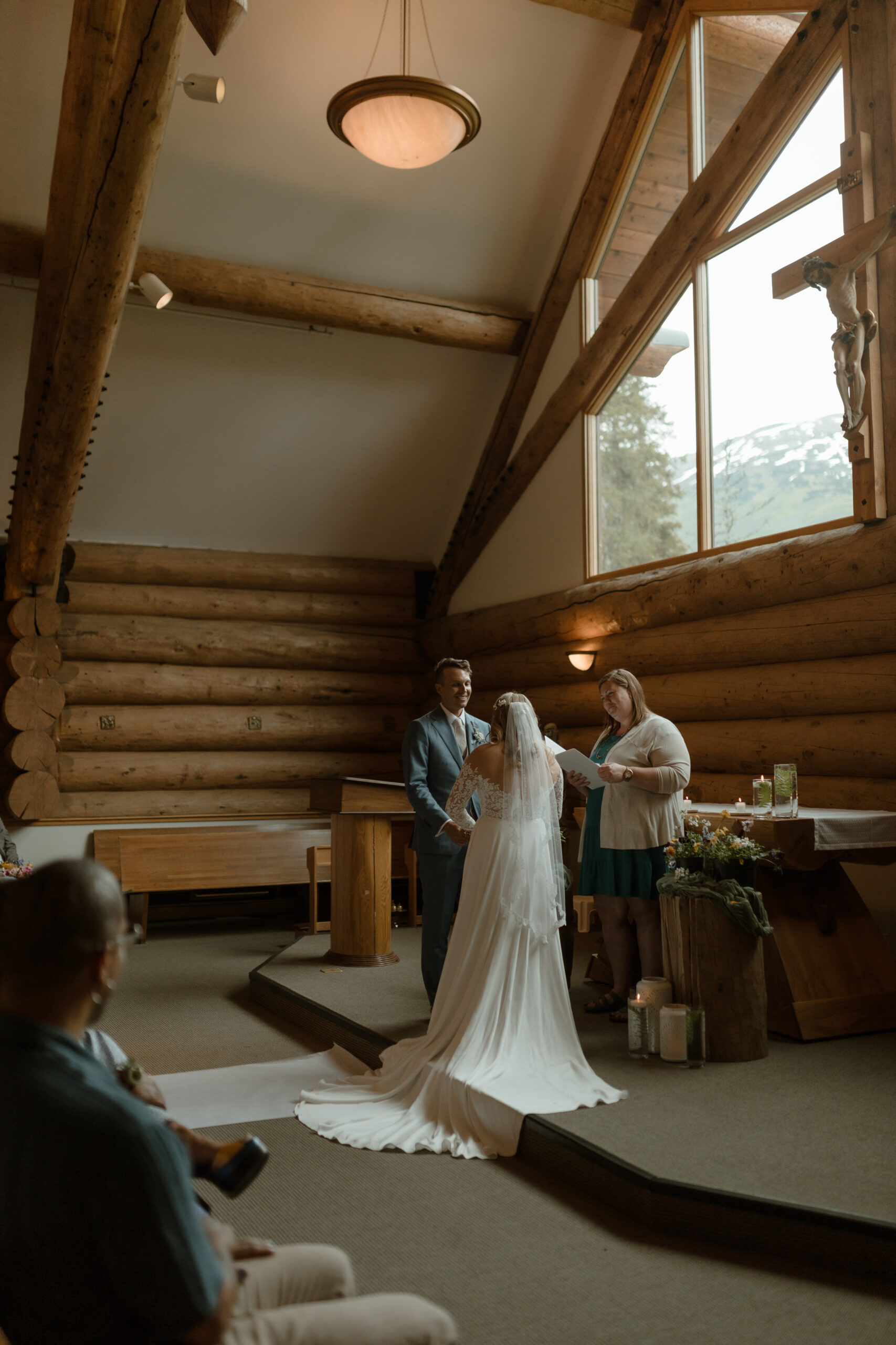Our Lady Of The Snows Chapel Wedding Girdwood Alaska